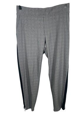 Athleta Brooklyn  Ankle Pant Womens Size 4P Petite Plaid Pockets Pull-On